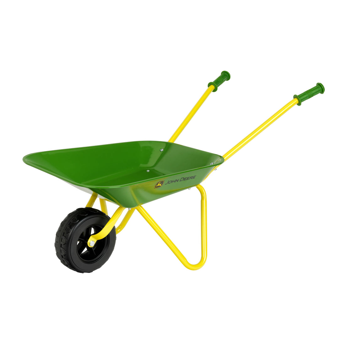 Theo Klein 3983 John Deere Schubkarre aus Metall Robuste Schubkarre mit stabilen Rädern Belastbar bi