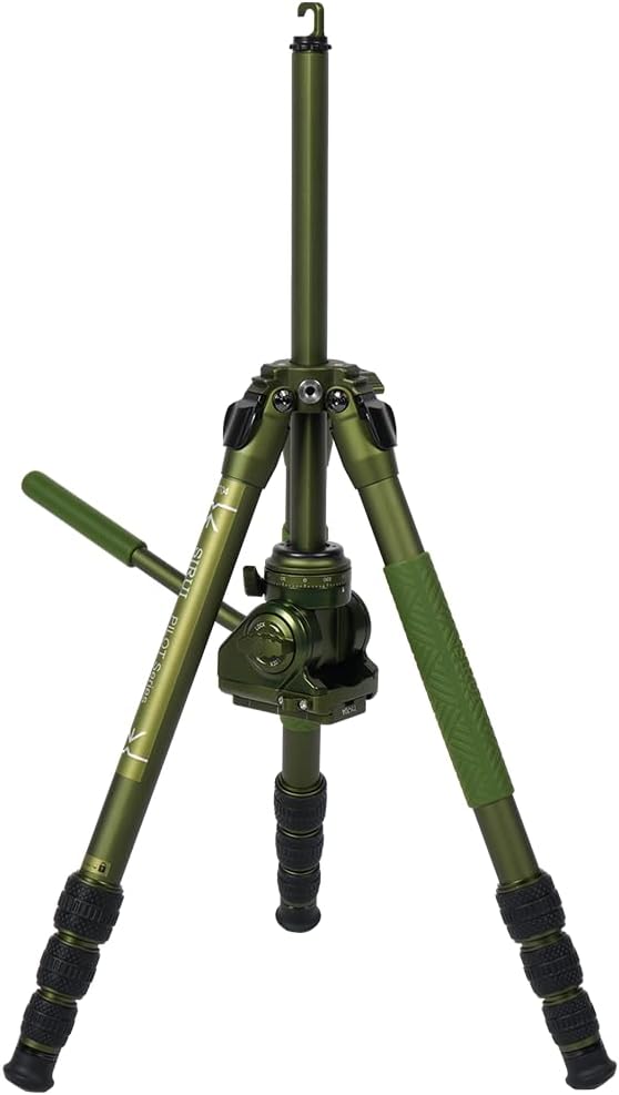 SIRUI CT04+CT5 Kamerastativ Set, Leichtes Aluminium-Stativ mit 360° Panoramakopf, umkehrbarer Mittel