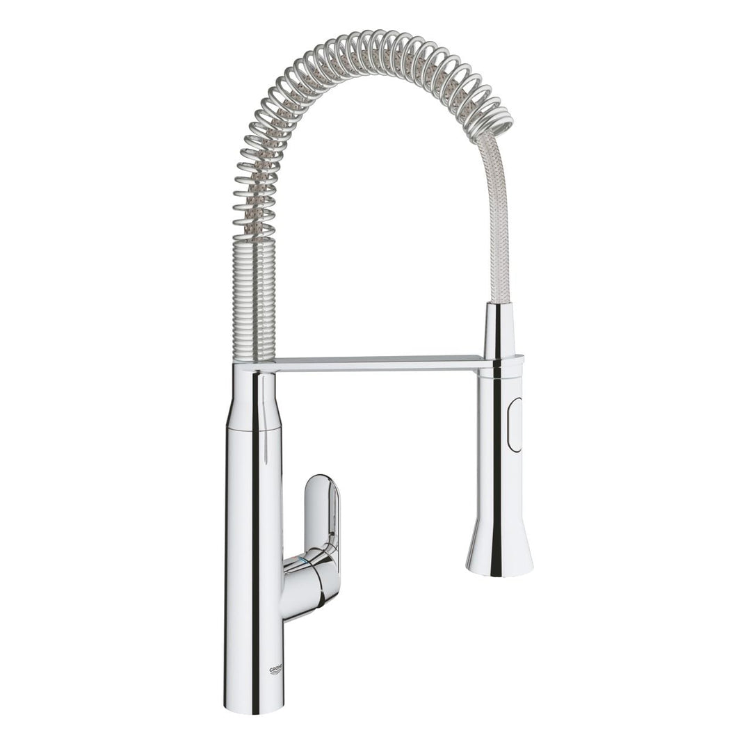 GROHE K7 - Spültischbatterie (herausziehbare SpeedClean Profibrause, mittelhoher Auslauf, Schwenkber