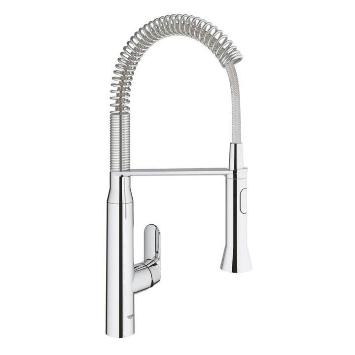 GROHE K7 - Spültischbatterie (herausziehbare SpeedClean Profibrause, mittelhoher Auslauf, Schwenkber