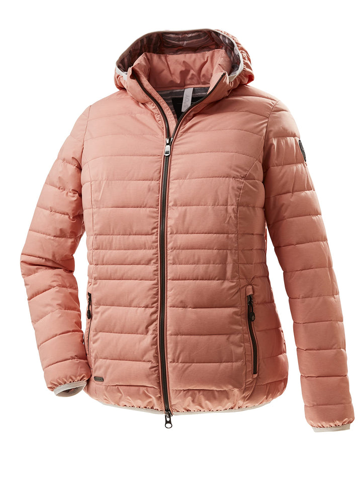 STOY Damen Sts 17 Wmn Qltd Jckt Jacke in Daunenoptik/Steppjacke mit abzippbarer Kapuze - grosse grös