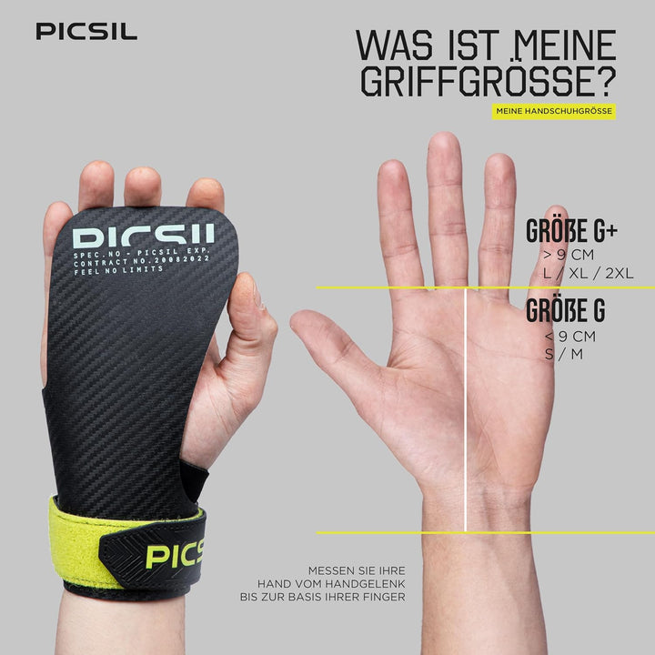 PICSIL Hawk Handschuhe + Armbänder + Tasche, Verwendung ohne Magnesium, Grip auf Allen Arten von Sup