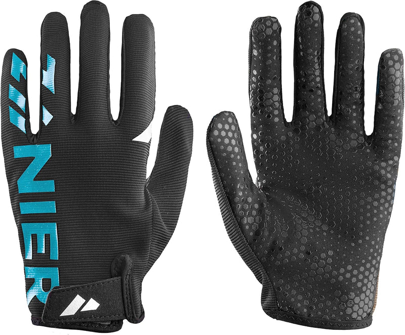 Zanier-Unisex-Handschuhe-MTB PRO 9.5 Schwarz, Hellblau, 9.5 Schwarz, Hellblau