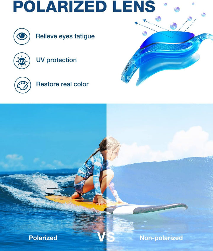 ZIONOR Schwimmbrille Kinder, G1MINI Polarisiert/non Polarisiert Komfortabel Kinder Schwimmbrille, An