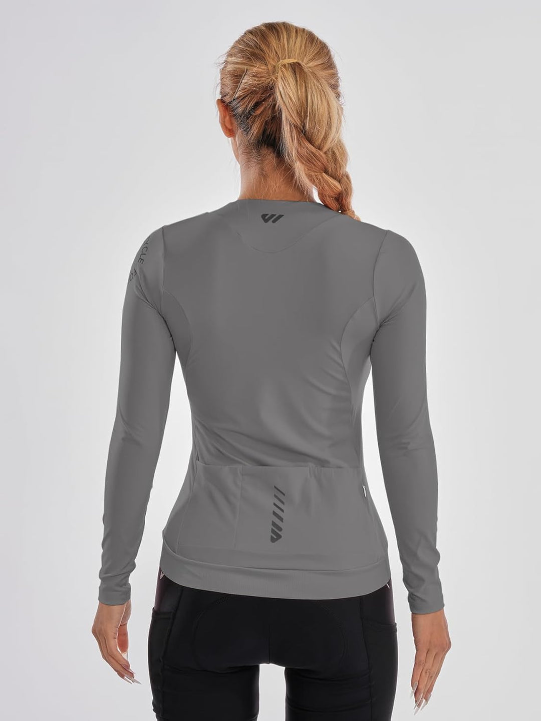 Wulibike Radtrikot Damen Langarm,Fahrradtrikot Atmungsaktiv Rennrad Trikot Hochelastisch Fahrrad Kle