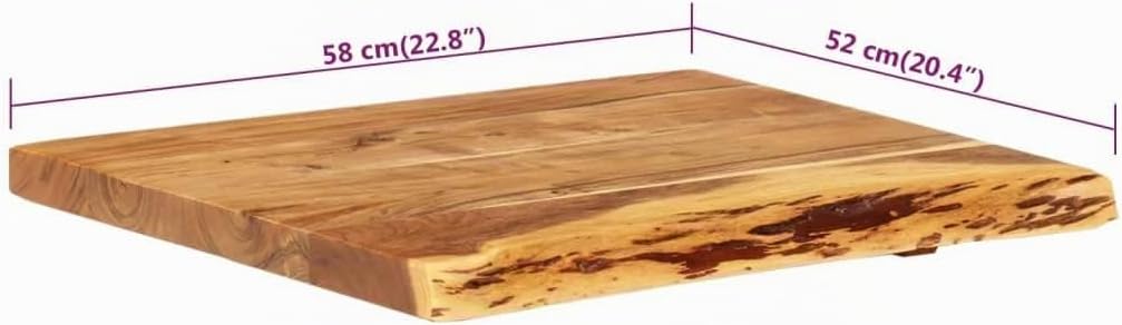 vidaXL Akazienholz Massiv Waschtischplatte Badezimmer Waschtisch Waschtischkonsole Platte Holzplatte