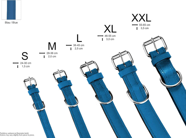 Schnüffelfreunde Halsband für Hunde aus Leder, Hundehalsband für den grossen, mittleren und kleinen