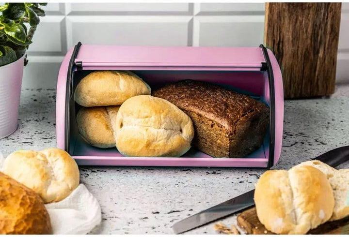 KING HOFF Brotkasten Brotbox Brotbehälter Brotdose (Rose, Kleine 36cm x 24cm x 15cm.) Rose 36cm x 24