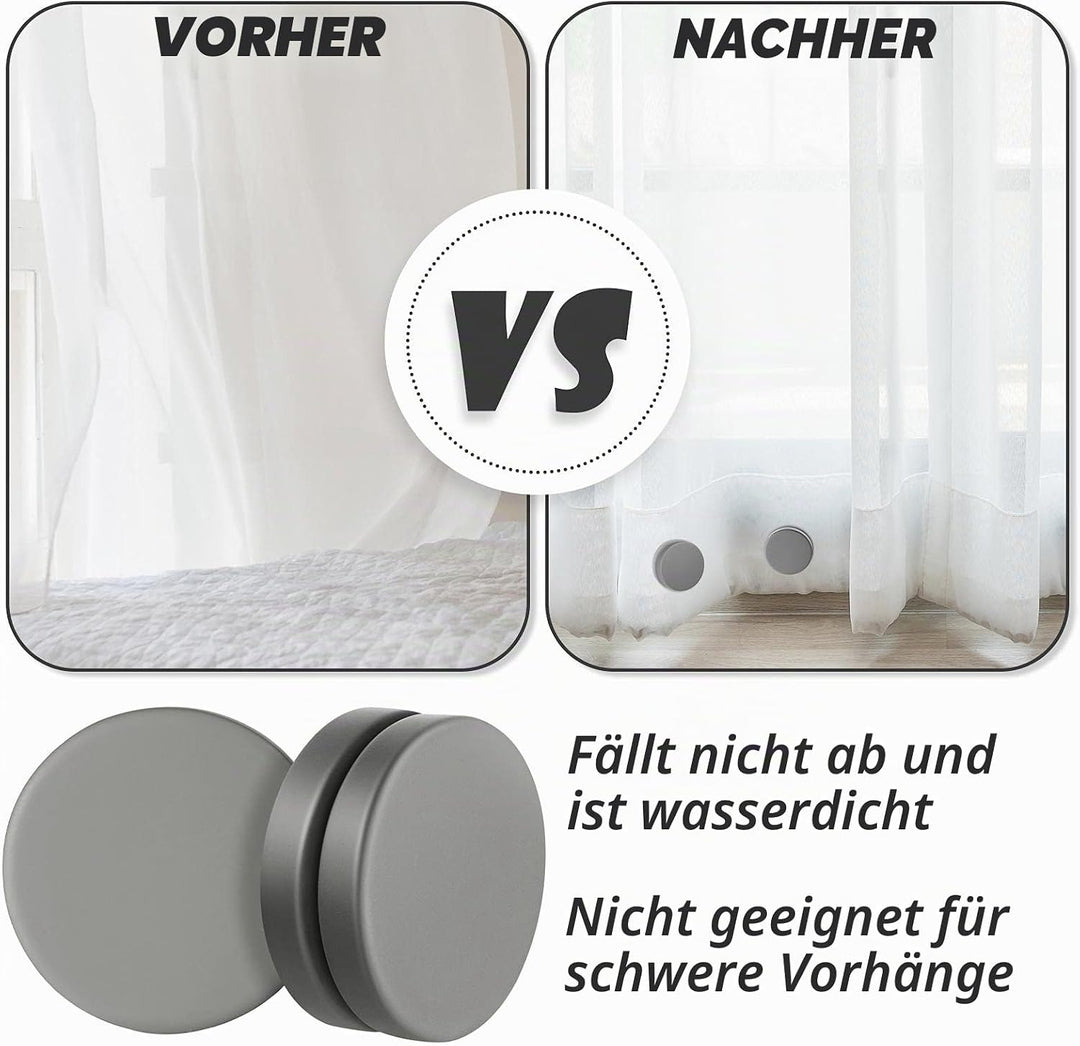 Jetec Runde Magnetische Gardinen Gewichte Magnet Duschvorhang Gewichte Starke Tischdecken Magnet Was