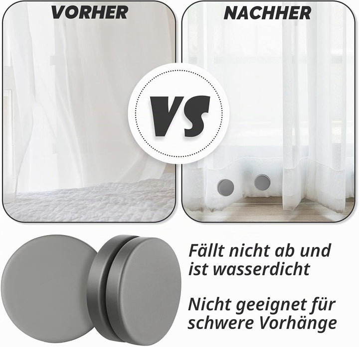 Jetec Runde Magnetische Gardinen Gewichte Magnet Duschvorhang Gewichte Starke Tischdecken Magnet Was