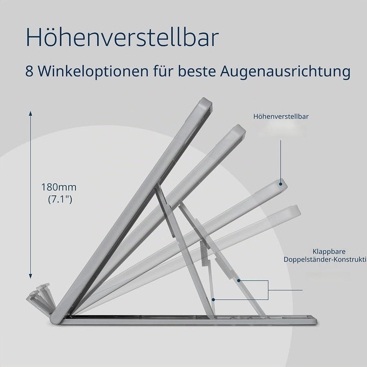 Kensington SmartFit Easy Riser Go 14 Zoll Laptop Ständer, Höhenverstellbar & tragbar, Ideal für Ultr