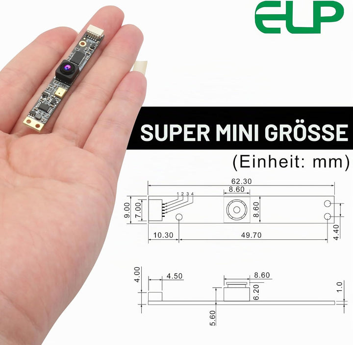 G 8MP USB Kameramodul mit Mikrofon Weitwinkel PC Kamera für Computer 4K Lightburn Kamera für Lasergr