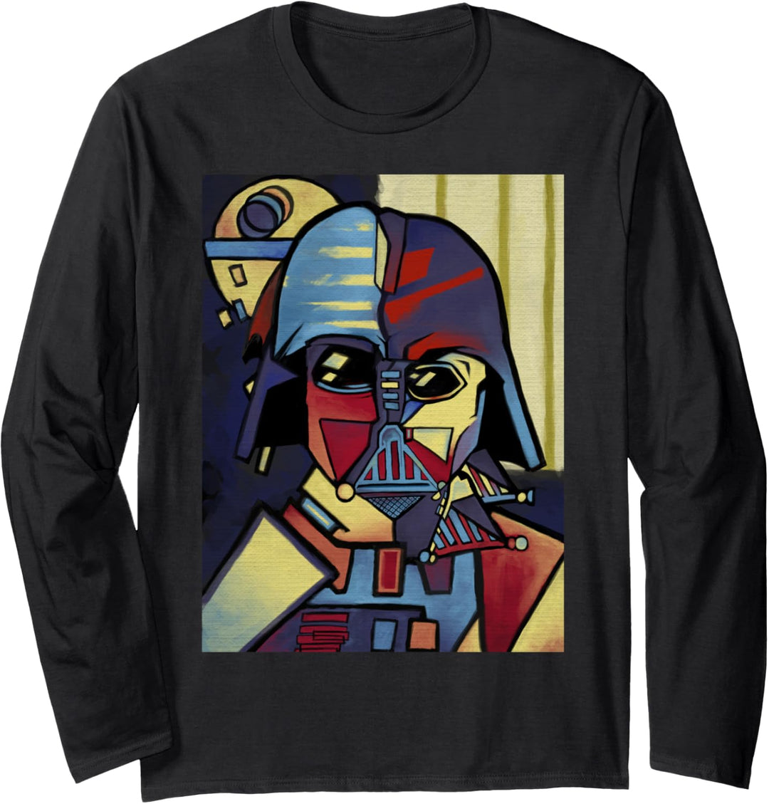 Star Wars Darth Vader Picasso Portrait Langarmshirt