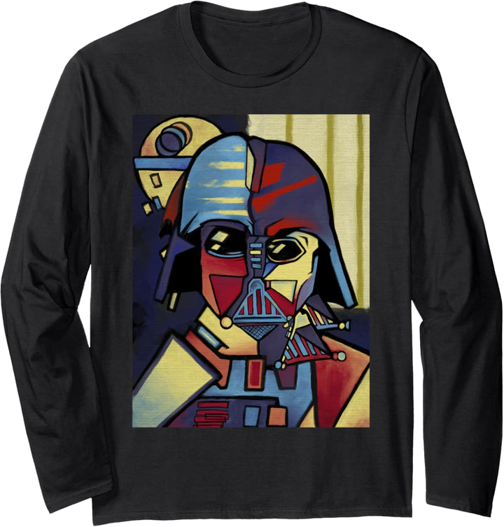 Star Wars Darth Vader Picasso Portrait Langarmshirt
