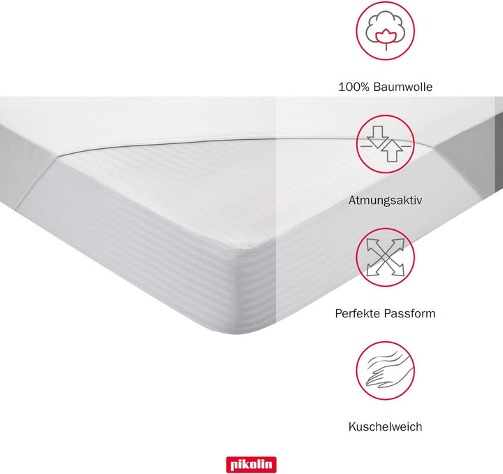 Pikolin Home - Matratzen-Spannbezug Cutí, 135 x 190/200 cm, Bett 135 Bett 135 - 135 x 190/200 cm, Be