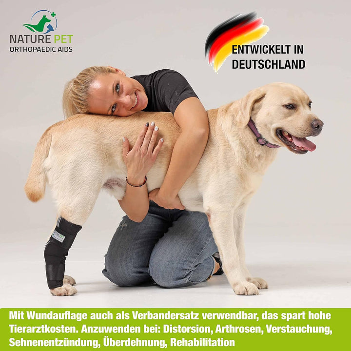 Nature Pet Tarsal- / Sprunggelenk Schutz Bandage 165° Winkel für Hunde (SS), SS