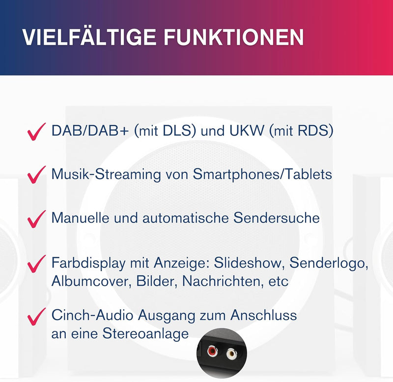 Albrecht DR52BA Adapter mit Bluetooth zum Aufrüsten von HiFi-Anlagen und UKW-Radios zum digitalen DA