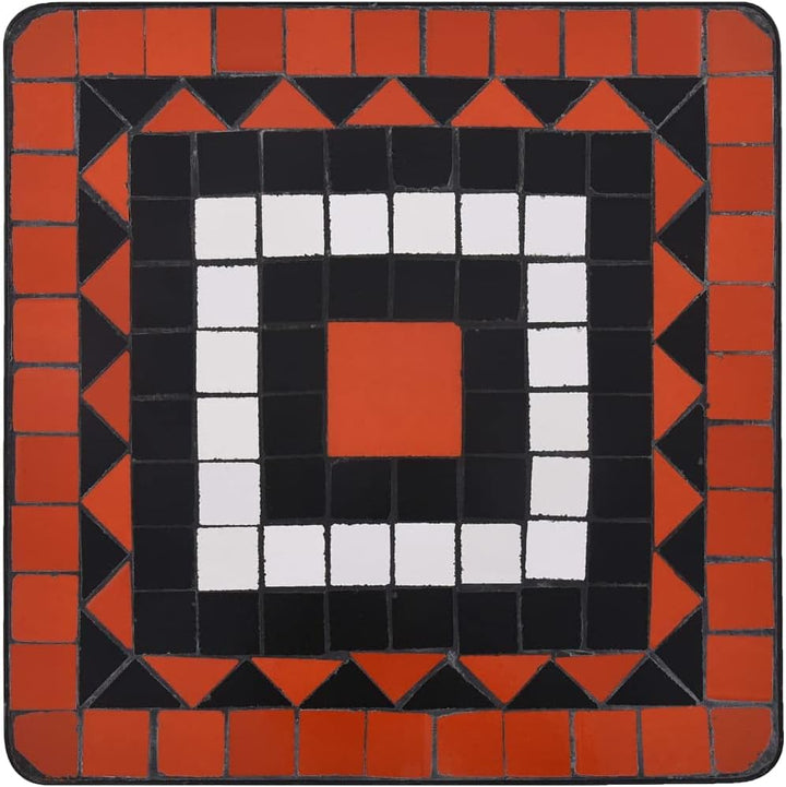 puraday Mosaik-Beistelltisch Pflanztisch Gartentisch Klein Blumentisch Beistelltisch Metall Gartenti