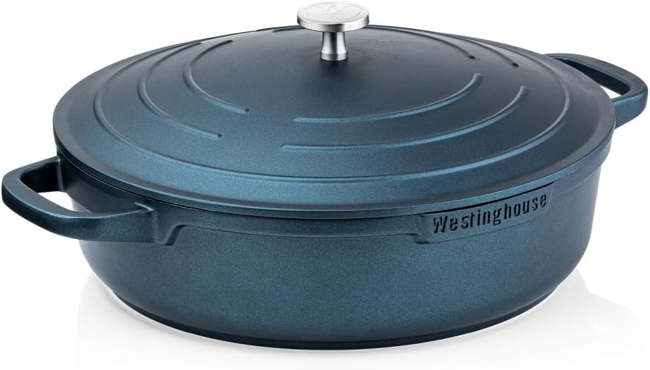 Westinghouse PERFORMANCE SERIES Schmorpfanne mit Deckel, Grosse Bratpfanne 32 cm für Induktion & all