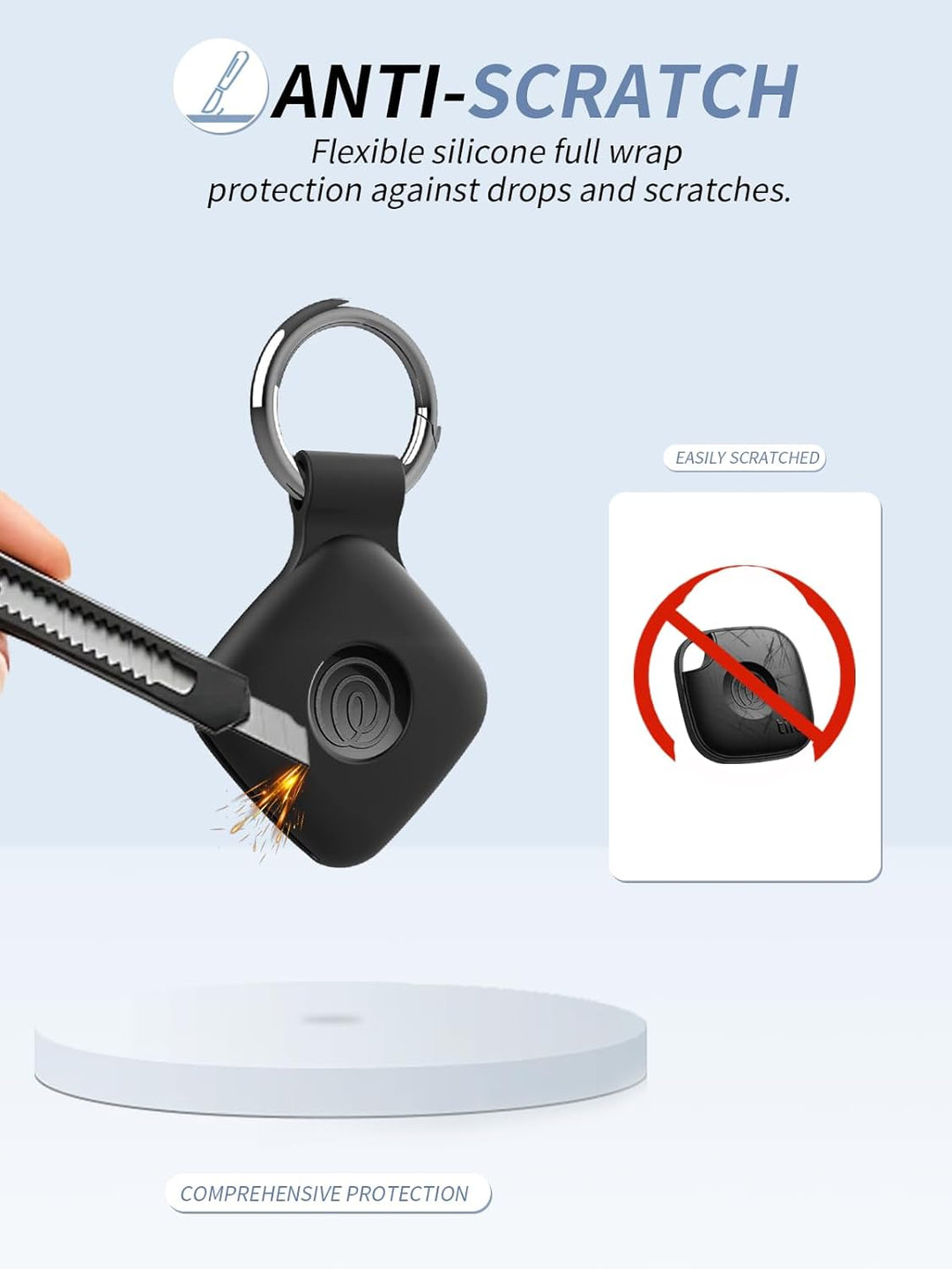4 Stück Schutzhülle für Tile by Life360 Mate - Tracker hülle, Wasserdicht. Langlebig, Leichtgewichti