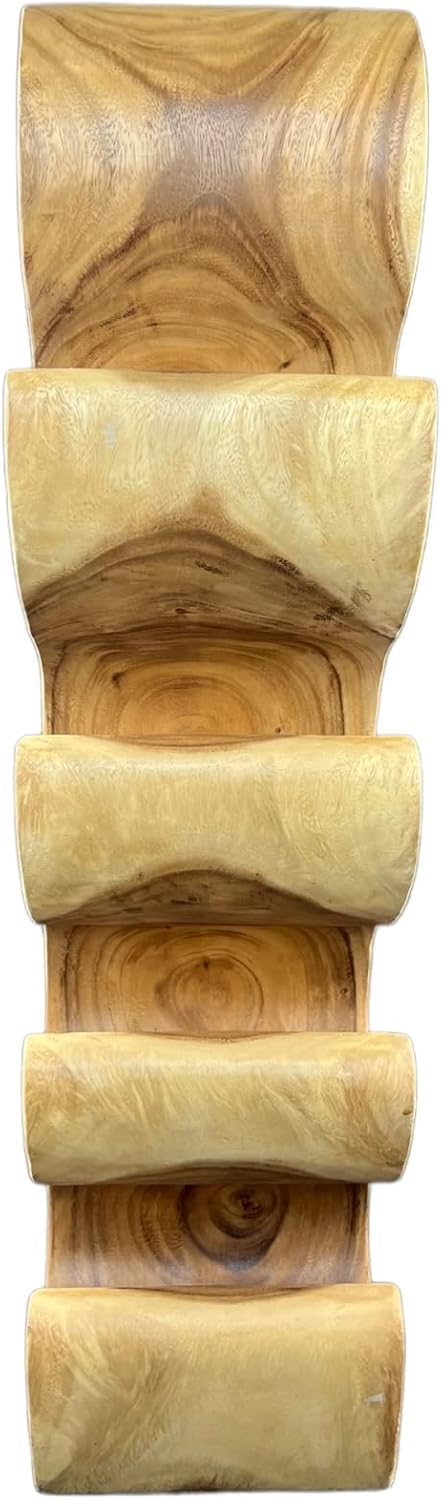 Weinregal Stehend Massiv Holz (50/70/100x27x18) Freistehender Weinhalter Massivholz Flaschenhalter (