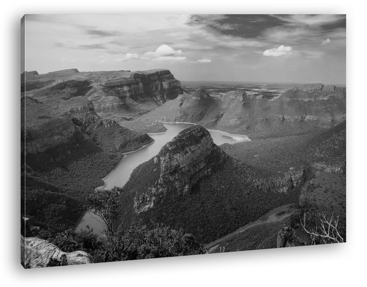 deyoli traumhafter Küstenlandschaft in Afrika Format: 80x60 Effekt: Schwarz/Weiss als Leinwand, Moti
