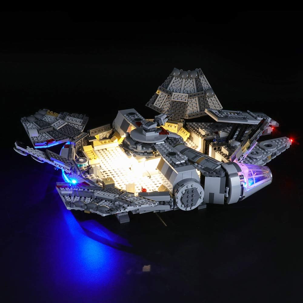BRIKSMAX Led Beleuchtungsset für Lego Star Wars Millennium Falcon,Kompatibel Mit Lego 75257 Baustein