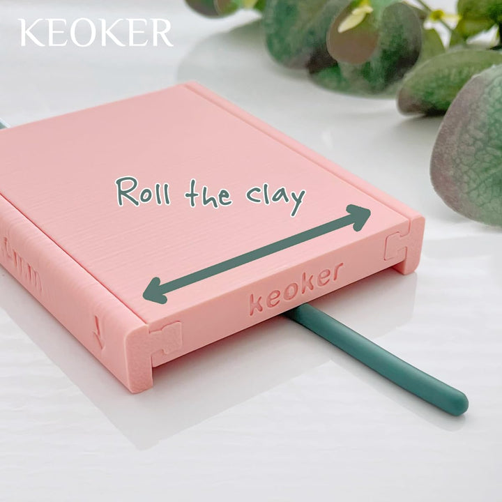 Keoker Clay Tube Hoop Roller Guide, Clay Rolling Strip Shape Maker, Polymer Clay Snake Maker, Polyme