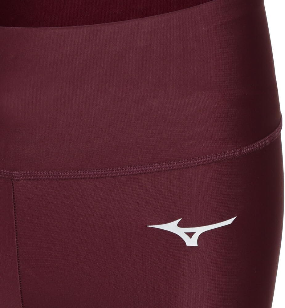 Mizuno Damen 3/4 Tights XS Traubenwein, XS Traubenwein