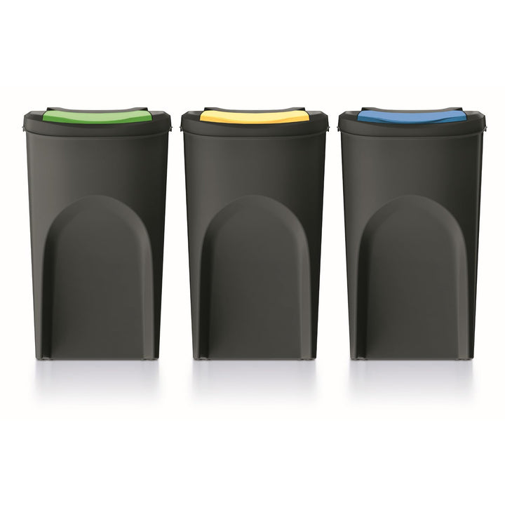 Keden Sortibox Mülltrennsystem 3x35L Set Mülltrennungsbehälter Recycling Recyclingbehälter Abfallsor