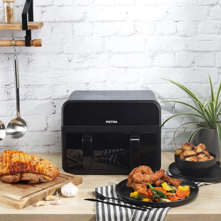 Petra 7-L-Dual-Drawer-Heissluftfritteuse, 2300 W