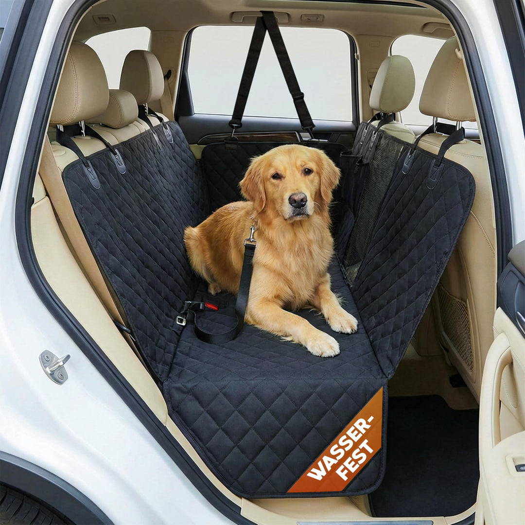 Hainberger Hundedecke Auto Rückbank Wasserabweisende Kratzfeste Autodecke für Hunde wasserdichte rut