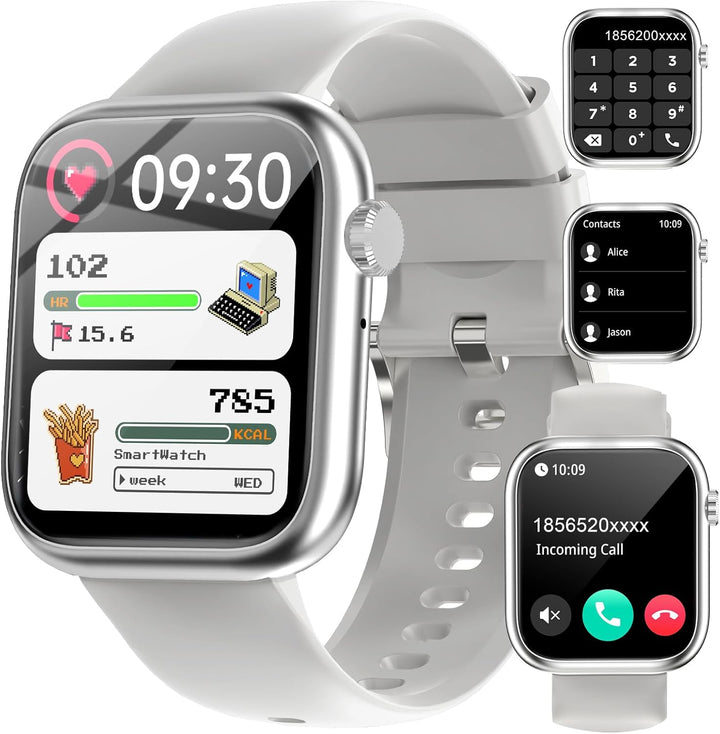 fitonyo Smartwatch Damen Herren mit Telefonfunktion,1,83" Zoll Touch Screen Smart Watch,110+ Sportmo