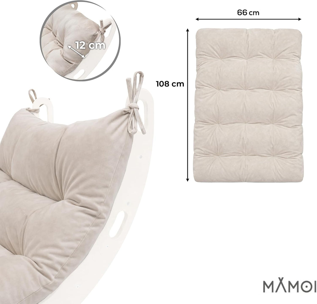 MAMOI® Kissen für Kletterbogen für Kinder, Matte für Kletterdreieck und Baby Klettern, Spielplatz un