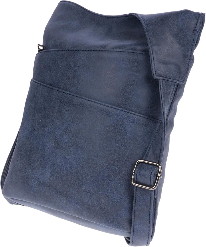 Christian Wippermann grosse Damen Tasche Schultertasche Umhängetasche Crossover Leder Optik Handtasc