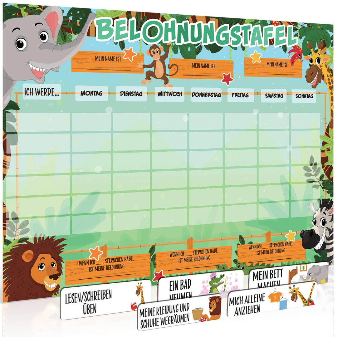 Luigi's SB Education Grosse Belohnungstafel für Kinder - Wochenplaner Aufgabentafel für Gutes Benehm
