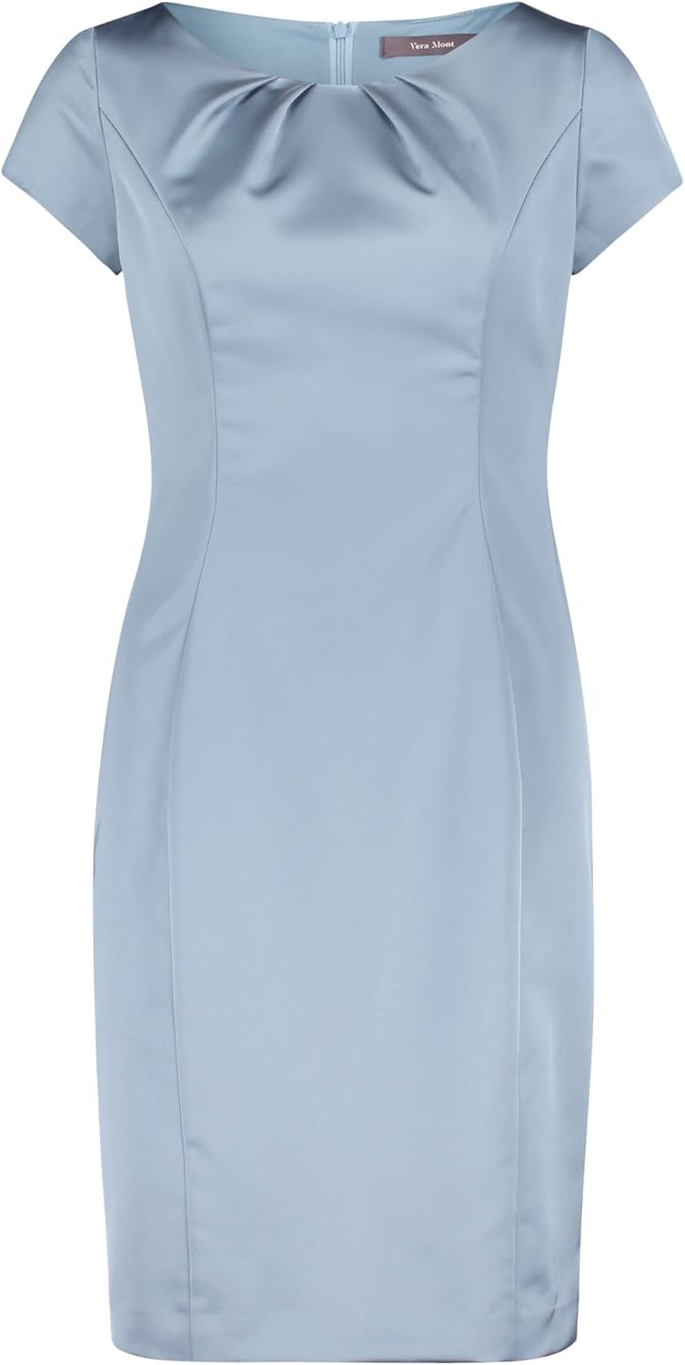 Vera Mont Damen Kleid, Bluish Grey