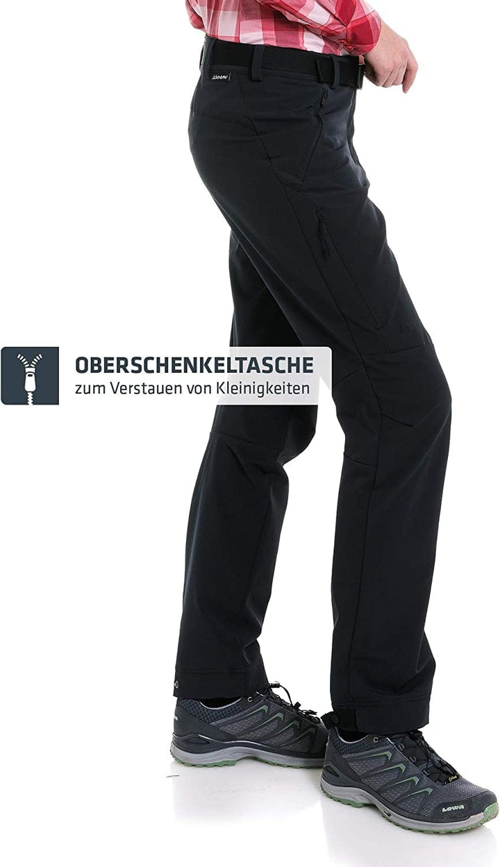 Schöffel Damen Pants Taibun L, funktionale Wanderhose, wasserabweisende und schnelltrocknende Outdoo