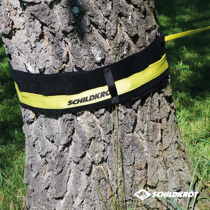 Schildkröt Baumschutz für Slackline, Jungle Line, Zipline, Komplettes Set für 2 Bäume, XXL-Version,