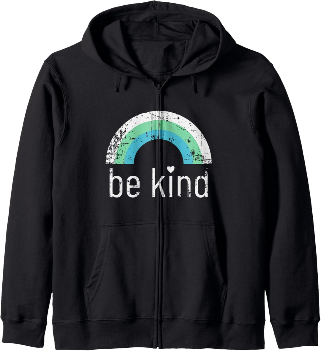 Vintage Be Kind Regenbogen Retro Güte Geschenk Kapuzenjacke