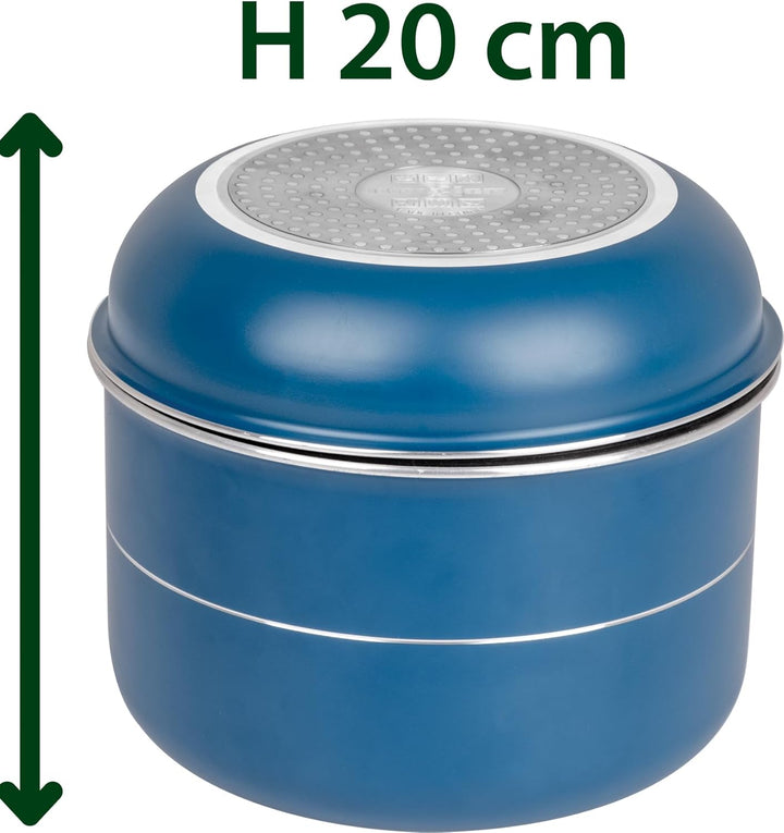 Brunner - Aluminium Topfset "Carezza Spacemaster" Ø 22 cm PFOAfree Compact Storage