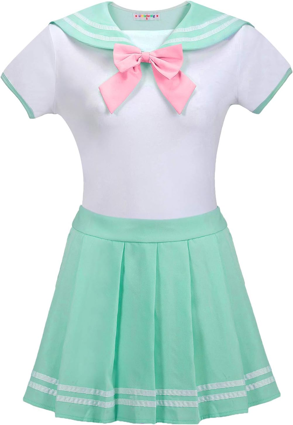 LittleForBig Baumwolle Strampler Onesie Pyjamas Bodysuit - Cosplay Magisches Mädchen Grün Strampelan
