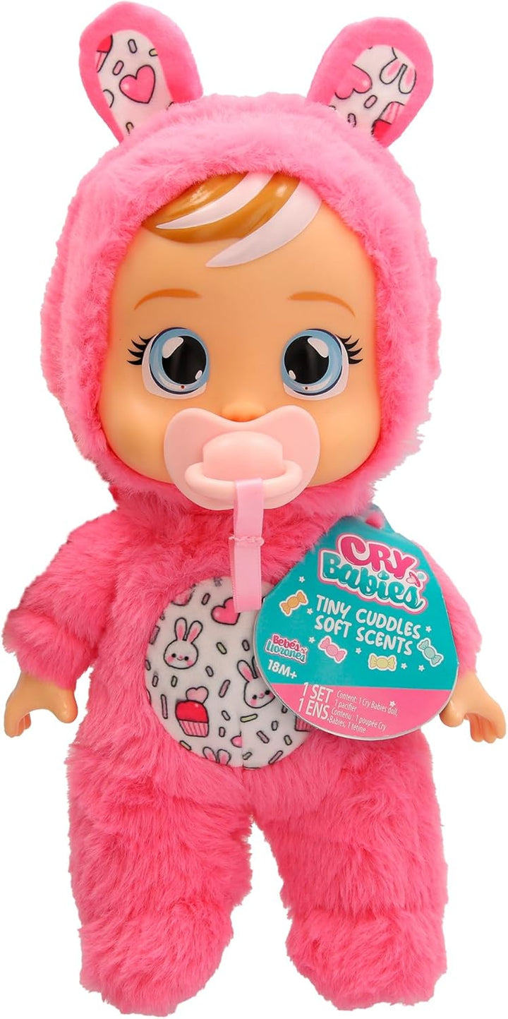 CRY Babies Soft SCENTS Coney Plüsch-Babypuppe Plüsch-Babypuppen, gekleidet in einen superweichen Pyj