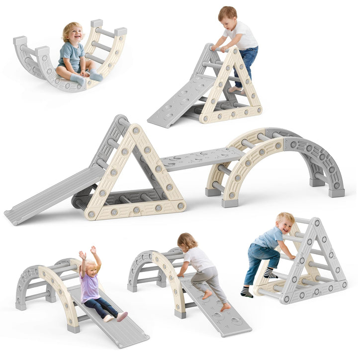 Toddler Klettergerüst, Stativ-Kletterleiter aus Kunststoff, für Kinder, Montessori Outdoor,Indoor-Sp