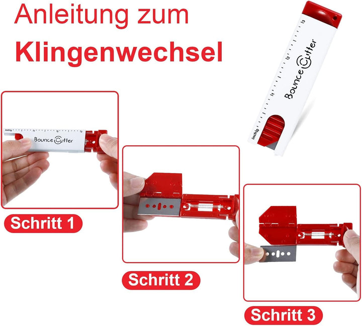 UCEC 12 Stück mini universal Sicherheits-Messer Cuttermesser mit automatischem Klingen-Rückzug, im T