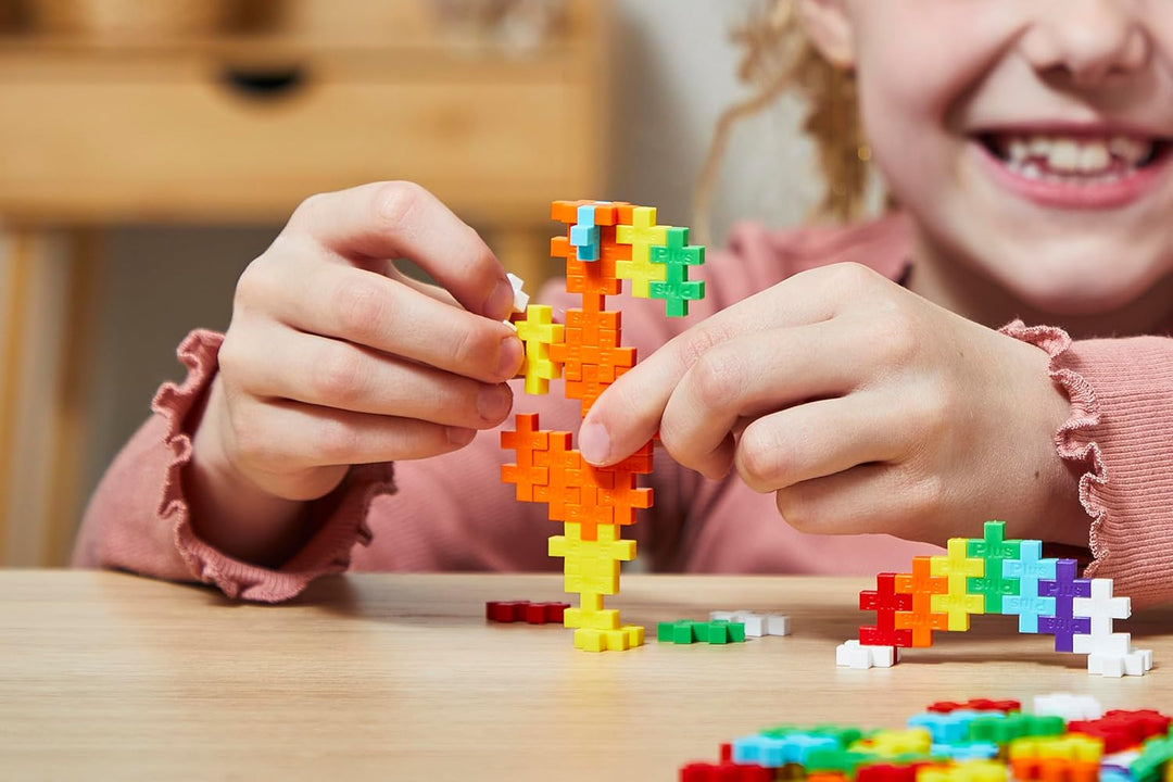 Plus-Plus 3976 Geniales Konstruktionsspielzeug, Regenbogen, Kreativ-Bausteine, Bausteineset für Kind