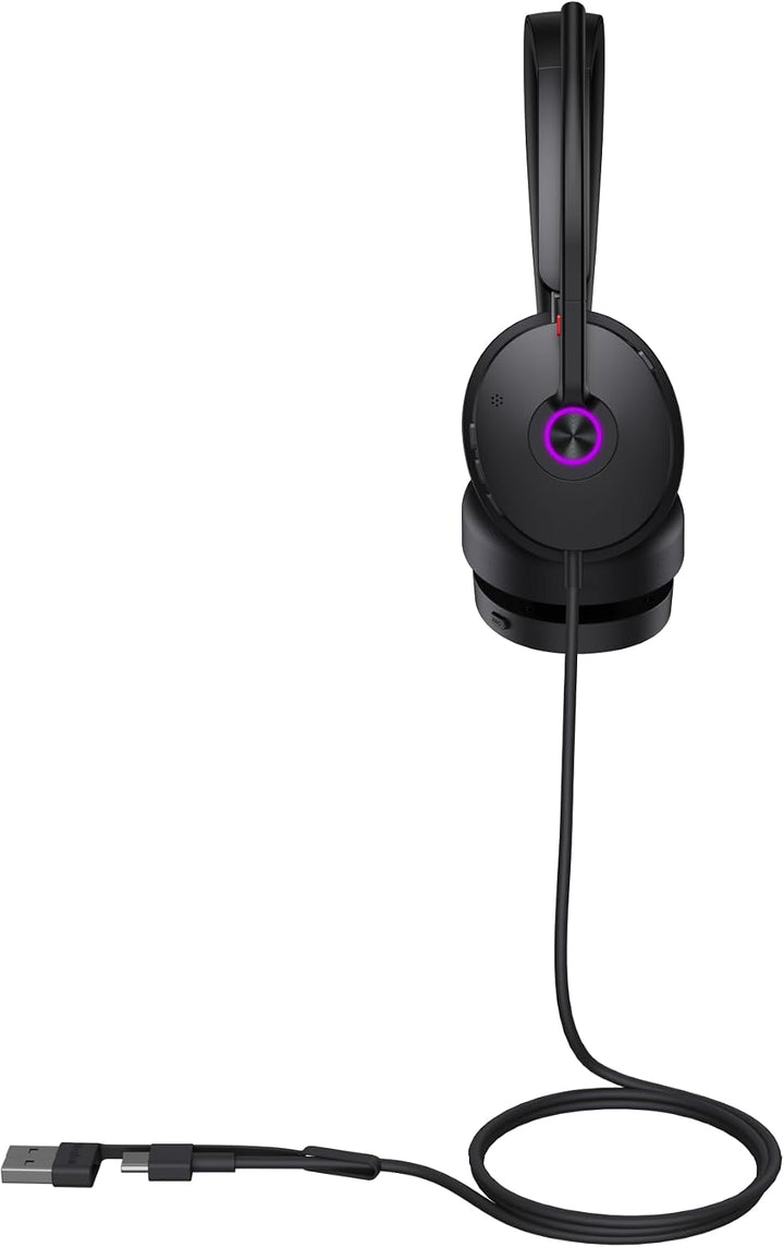 Yealink UH48 Dual UC Headset – USB-C/A, Hybrid ANC, 4-Mikrofon Geräuschunterdrückung, Dual Busylight