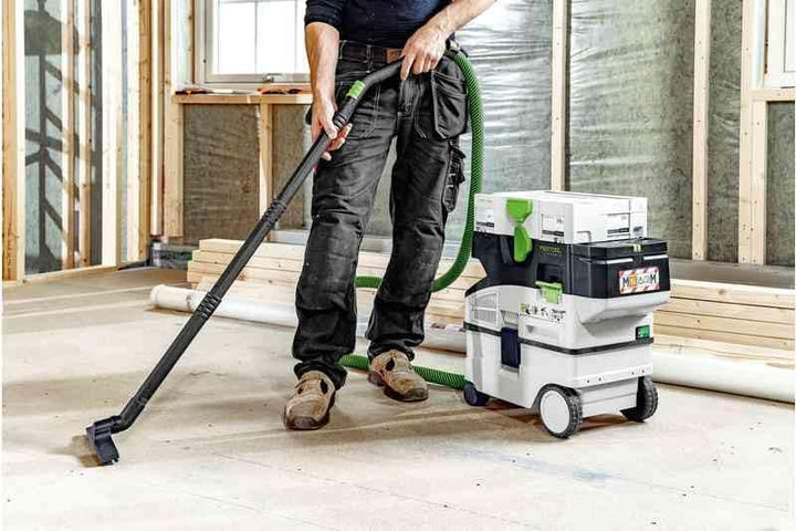 Festool Akku-Absaugmobil CTLC MIDI I-Basic CLEANTEC (mit Hauptfilter, SELFCLEAN Filtersack, Saugschl