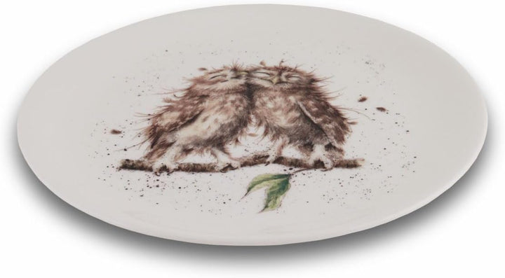 Wrendale Designs Porzellan-Kuchenteller Kuschel-Eule ca 20,5 cm D Frühstück Kaffee Kuchen Nachtisch
