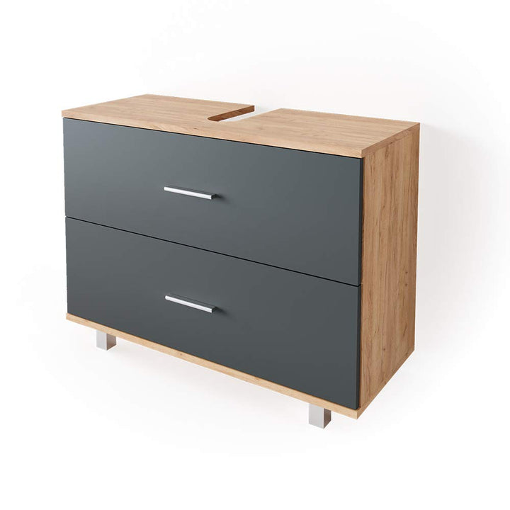 VICCO Waschbeckenunterschrank Ilias Schublade Unterschrank Badezimmer